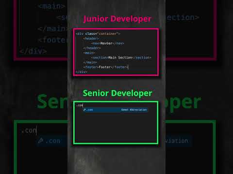Junior vs Senior DeveloperThe real difference is not coding harder… #codingtricks #shorts  #fypシ