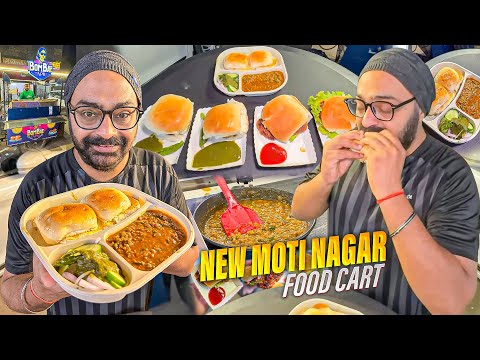 Delhi Non-Veg Food Goes Desi | Smashed Chicken Burger & Keema Pav at New Moti Nagar, West Delhi