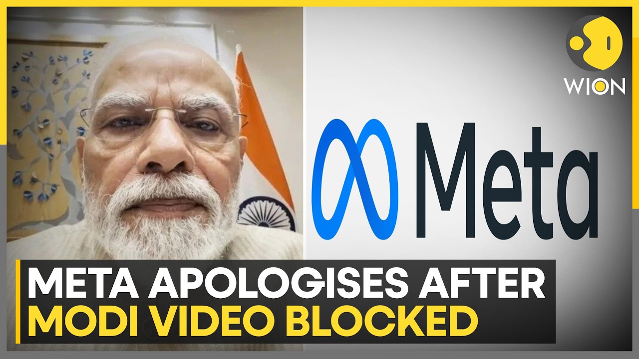 META Apologises After PM Modi's Facebook Video Was Blocked | WION