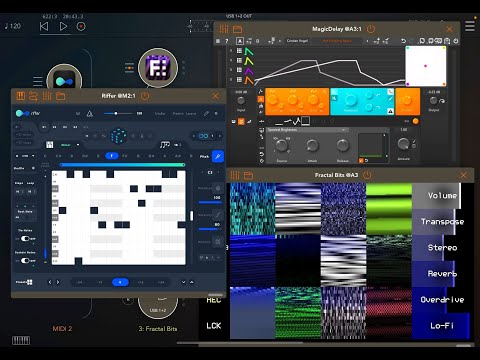 Fractal Bits - Riffer - Magic Delay - Noir - Endless Experimental Fun - Tutorial for the iPad