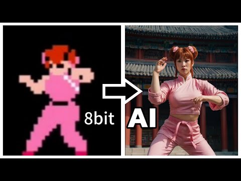 AI generated Yie Ar KUNG FU characters #retrogaming #ai