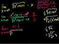 Limits Examples w/ brain malfunction on first prob (part 4) Video Tutorial