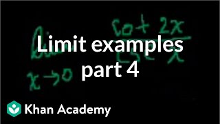Limit Examples w/ brain malfunction on first prob (part 4)