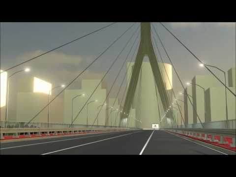 Animacja drogi.  Wizualizacja wirtualnej obwodnicy.