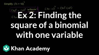Square a Binomial