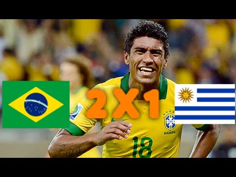 BRASIL 2 X 1 URUGUAI | GOLS GLOBO | HD 26/06/2013