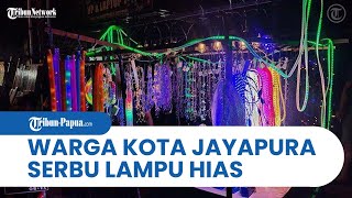 Jelang Natal dan Tahun Baru 2023, Warga Kota Jayapura Menyerbu Penjual Lampu Hias