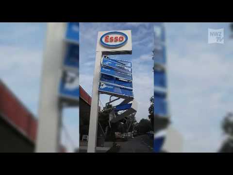 Großfahrzeug läss Tankstellenpreise purzeln