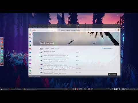 ArcoLinux : 2067 Microsoft Office Online on a Linux machine