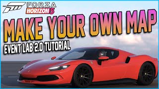Forza Horizon 5 - How To Use EVENT LAB 2.0! - New Island, Prefabs, Build A Map!