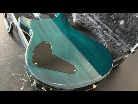 PRS P22 Custom 22 Piezo Stoptail Book Matched 10 Top Teal Black 2012 image 25