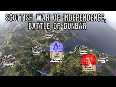 Scottish war of independence, Sack of Berwick and the battle of Dunbar 1296.
