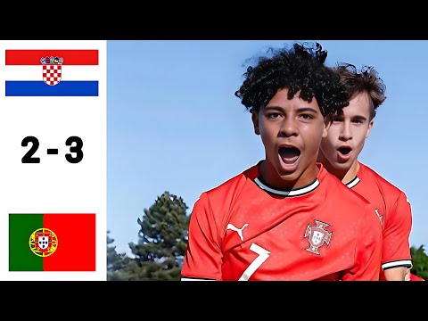 Croatia 2 x 3 Portugal U15 Final [Cristiano Junior 2 Goals]Extended Highlights & All Goals 18/5/2025