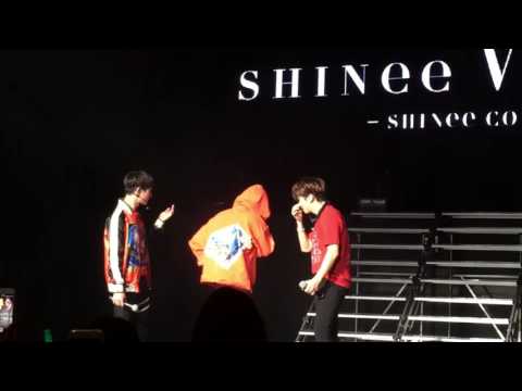170326 SHINee World V in LA Stage Ment (Onew, Taemin, Jonghyun) Taemin makes fun of Key