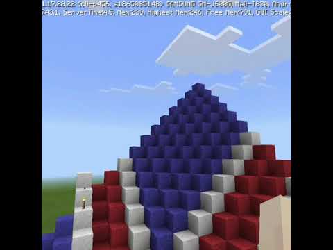EPIC Minecraft Island Flag Build - #shorts