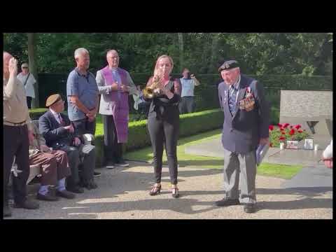 Melissa Venema performing Il Silenzio for the Veterans at the Grebbeberg