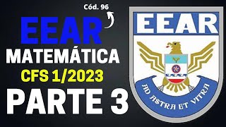 EEAr CFS 1 2023 Matemtica GABARITO - Resoluo das Questes 65 a 72 [PARTE 3]