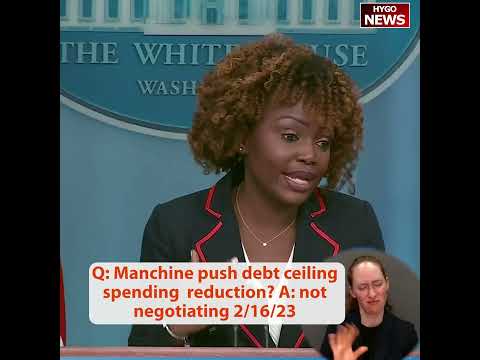 Q: Manchine push debt ceiling spending reduction? A: not negotiating