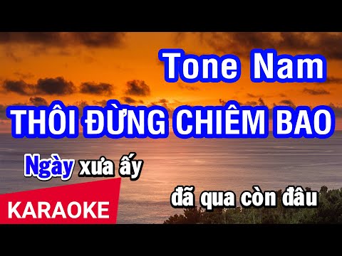 Karaoke Thôi Đừng Chiêm Bao - Tone Nam