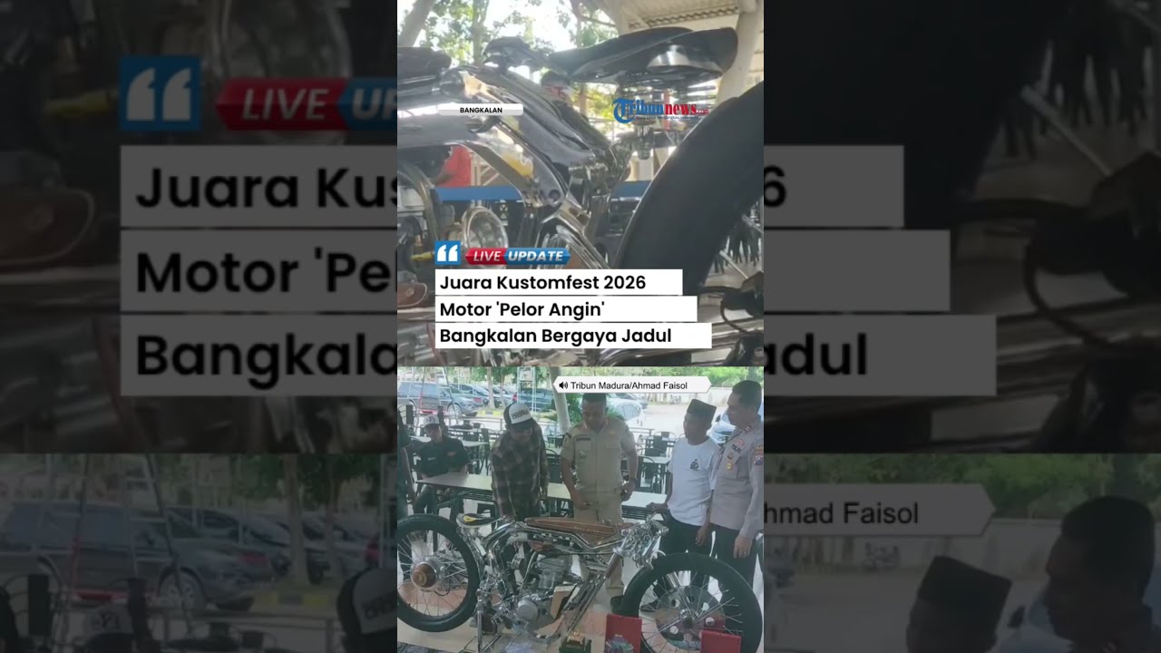 Juara Kustomfest, Motor Pelor Angin Bergaya Boardtracker Jadul Asal Bangkalan Siap Berlaga di Jepang