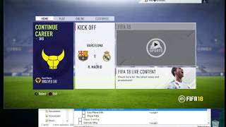 FIFA 18 | Unlock "Edit Player" in career mode (for offline and crack).
