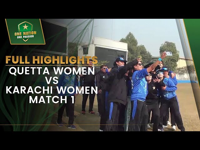 Full Highlights | Quetta Women vs Karachi Women | Match 1 | National Women’s T20 2023-24 | PCB