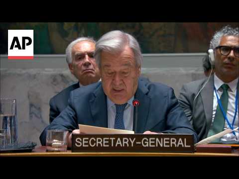 UN chief warns escalating attacks risk 'full war' in Iran and Gulf region