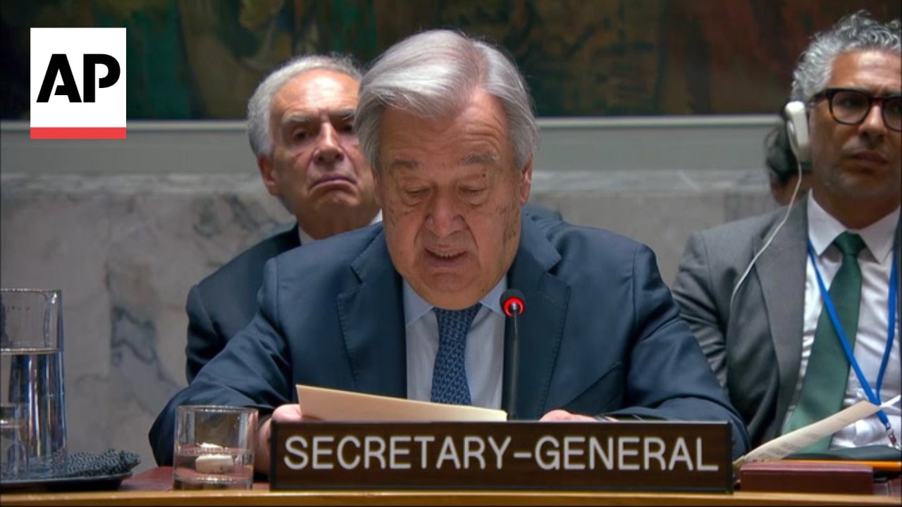 Video | UN chief warns escalating attacks risk 'full war' in Iran and Gulf region