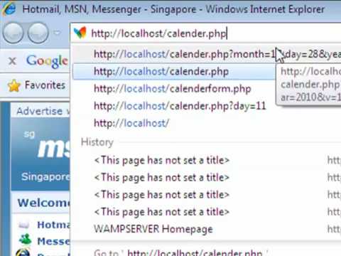 PHP MYSQL Event Calender Tutorial