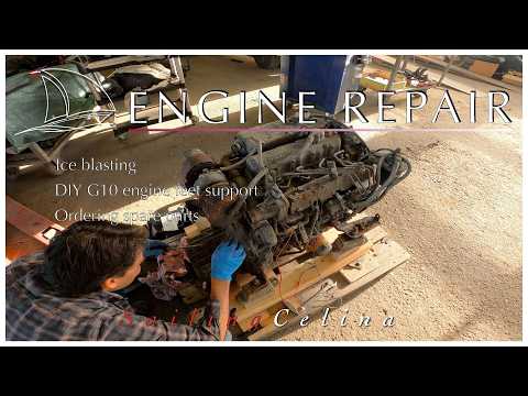 DIY - Engine repair on my Yanmar 4JH-TE - SailingCelina Ep.19