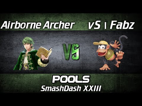 SD23 Pools AirborneArcher (Robin) Vs vS|Fabz (Diddy Kong)