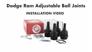 How to Replace Dodge Ram Truck 2003-2013 Adjustable Ball Joint Installation Video - From Synergy MFG
