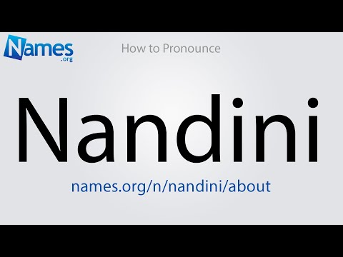 How to Pronounce Nandini