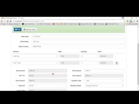 Online Inventory Management Software With PHP, MYSQL, Bootstrap Open Source Project