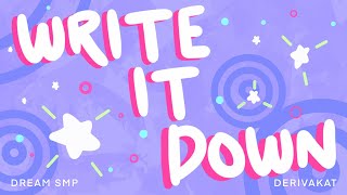 Cover art for write it down