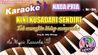 Download lagu KINI KUSADARI SENDIRI -  Eddy Silitonga KARAOKE NADA PRIA Do = Bes mp3