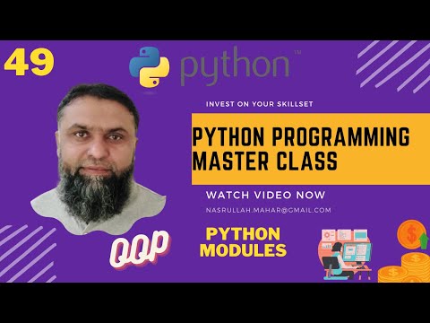 Python Modules Part 01 Python Programming Master Class Nasrullah Mahar
