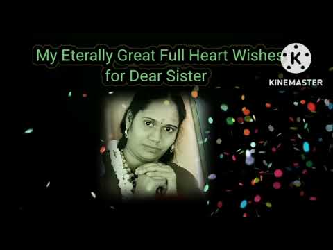 Birthday Wishes For Sister| Tharani Consistence Maths