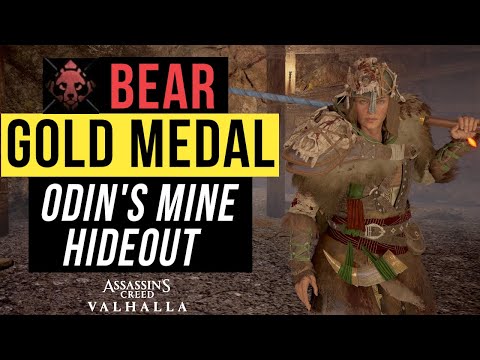 🥇  STUN BASH GOLD - Odin's Mine Hideout - Trial of the BEAR - Mastery Challenge Tips | AC Valhalla