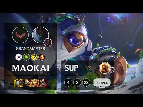 Maokai Support vs Leona - KR Grandmaster Patch 12.5