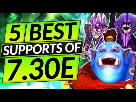 5 MOST BROKEN SUPPORTS of the NEW 7.30E Patch - Position 4/5 Tips - Dota 2 Guide