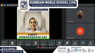Sunbeam World School as we celebrated Independence Day with the esteemed Lt Col Jhilmil Mukherjee🎖️✨