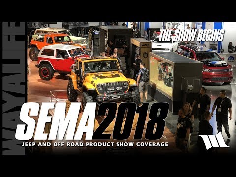 SEMA 2018 Jeep JL Wrangler SHOW COVERAGE - PART 1 / SANDSTORM / CODE 1 / EVO