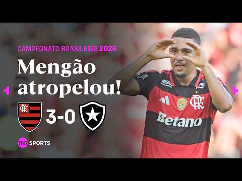 SAMU LINO DÁ SHOW E MENGÃO VENCE O CLÁSSICO COM GOLAÇOS! FLAMENGO 3X0 BOTAFOGO