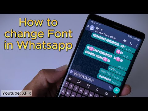 How to Change Font in Whatsapp Chats