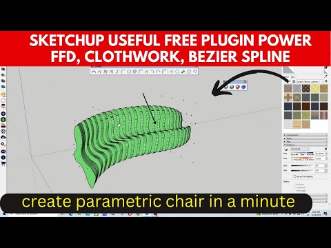 sketchup tutorial / create parametric chair in sketchup / free useful plugin