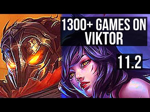 VIKTOR vs AHRI (MID) | 5/0/5, 1300+ games, 1.4M mastery | KR Diamond | v11.2