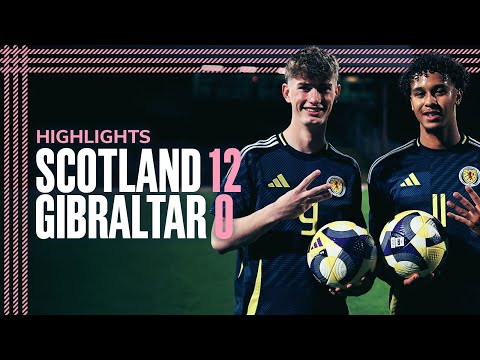 Record win for Scotland at Dens Park | Scotland U21s 12-0 Gibraltar | EURO Qualifying Highlights