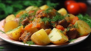 Картошка с мясом в духовке в рукаве. Рецепт.                                                                                  
Овощи с мясом в духовке.