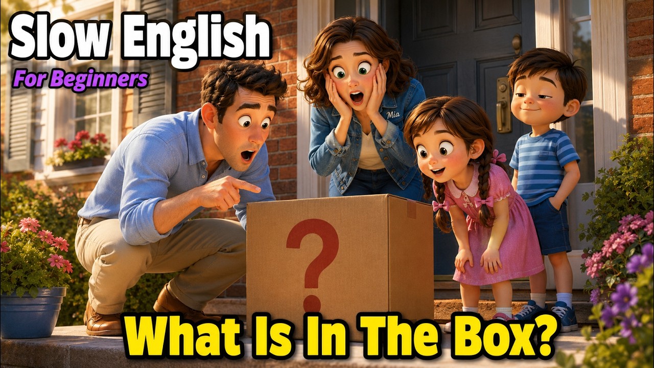 What's in the Box  Easy English Listening Story A2 Level